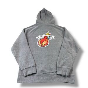 Sportiqe NBA Miami Heat Miami Mashup Vol.2 Full-zip Hoodie Gray Mens Sz XL EUC